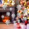 AreaDeco; 12Pcs Christmas Hanging Snowflake Decorations, 3D Silver Snowflake Ornaments for Winter Wonderland Decorations Frozen Birthday Party Supplies, Snowflakes for Christmas Decorations Indoor Home Decor; Category:Ceiling Decorations; Image:2